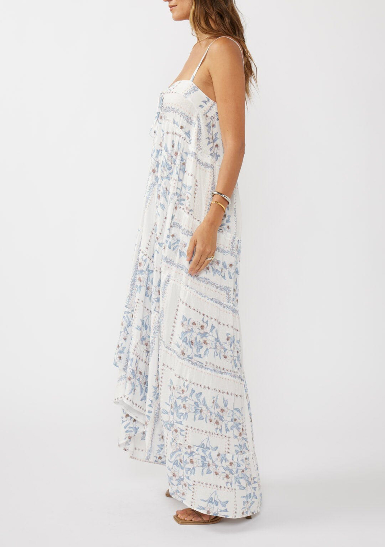 Tie Front Maxi Cami Dress - notariosoax