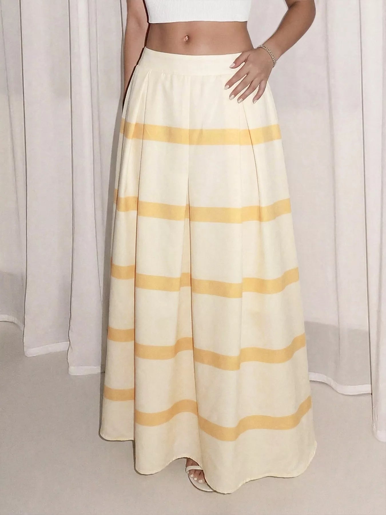 Fine Printed Pocket Detail Skirt - notariosoax