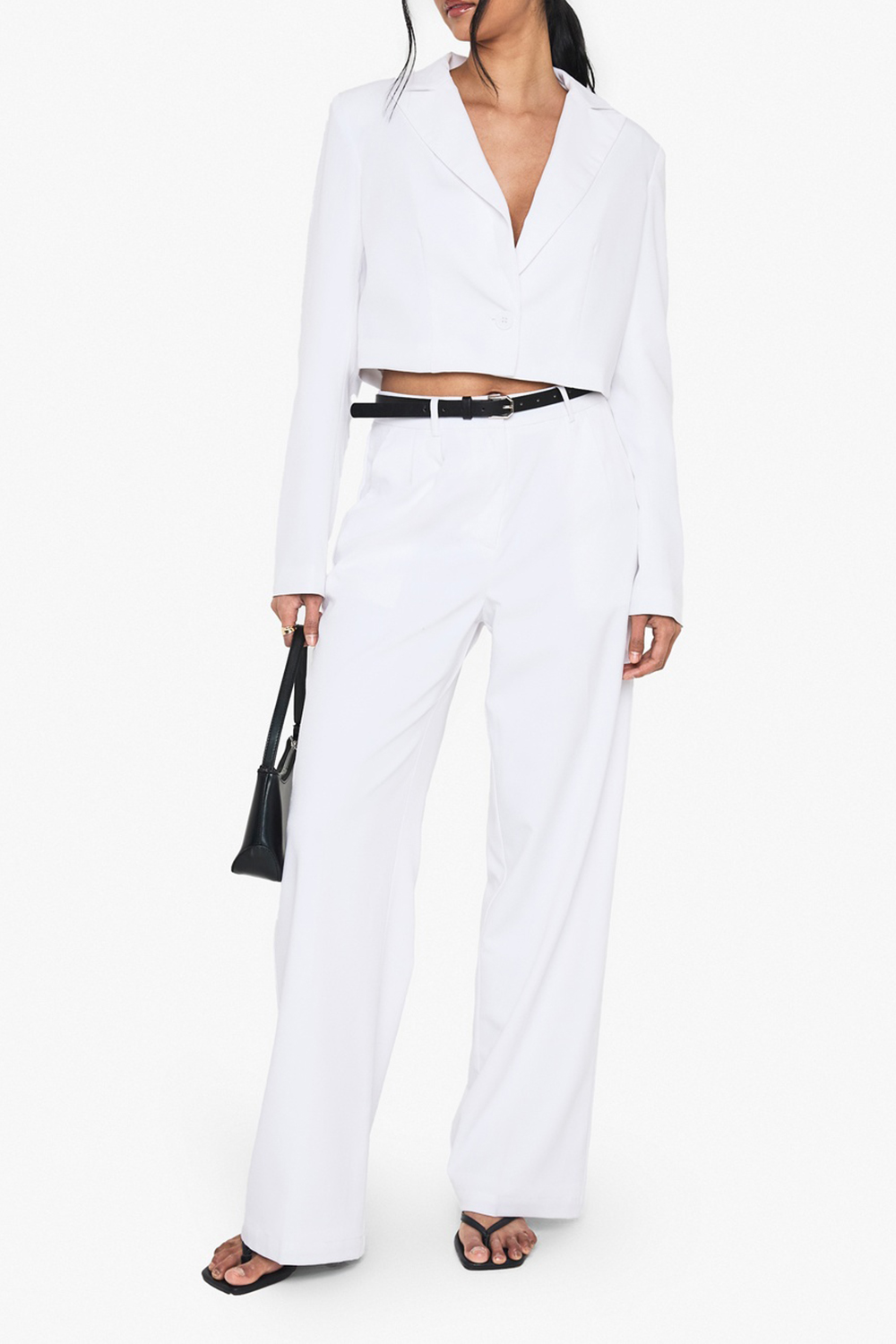 Elegant Tailoring Art White Women's Trousers - notariosoax