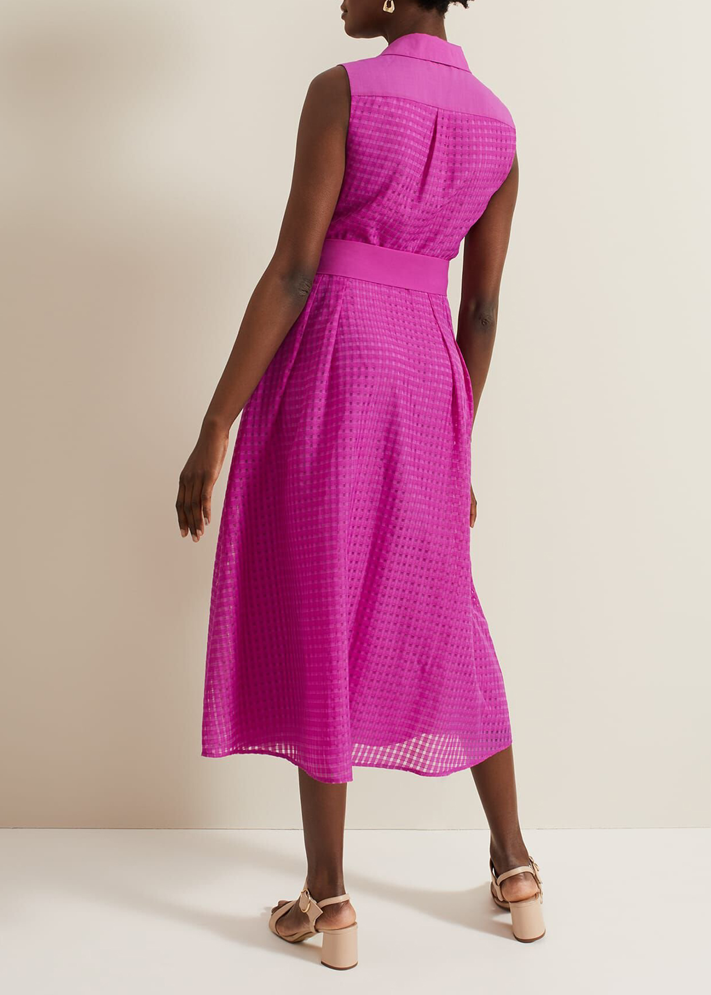 Solid Color Versatile Modern Textured Dress - notariosoax
