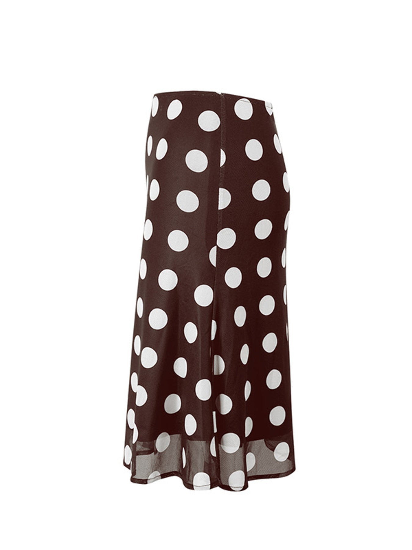 Sharp Mesh Polka Skirt - notariosoax
