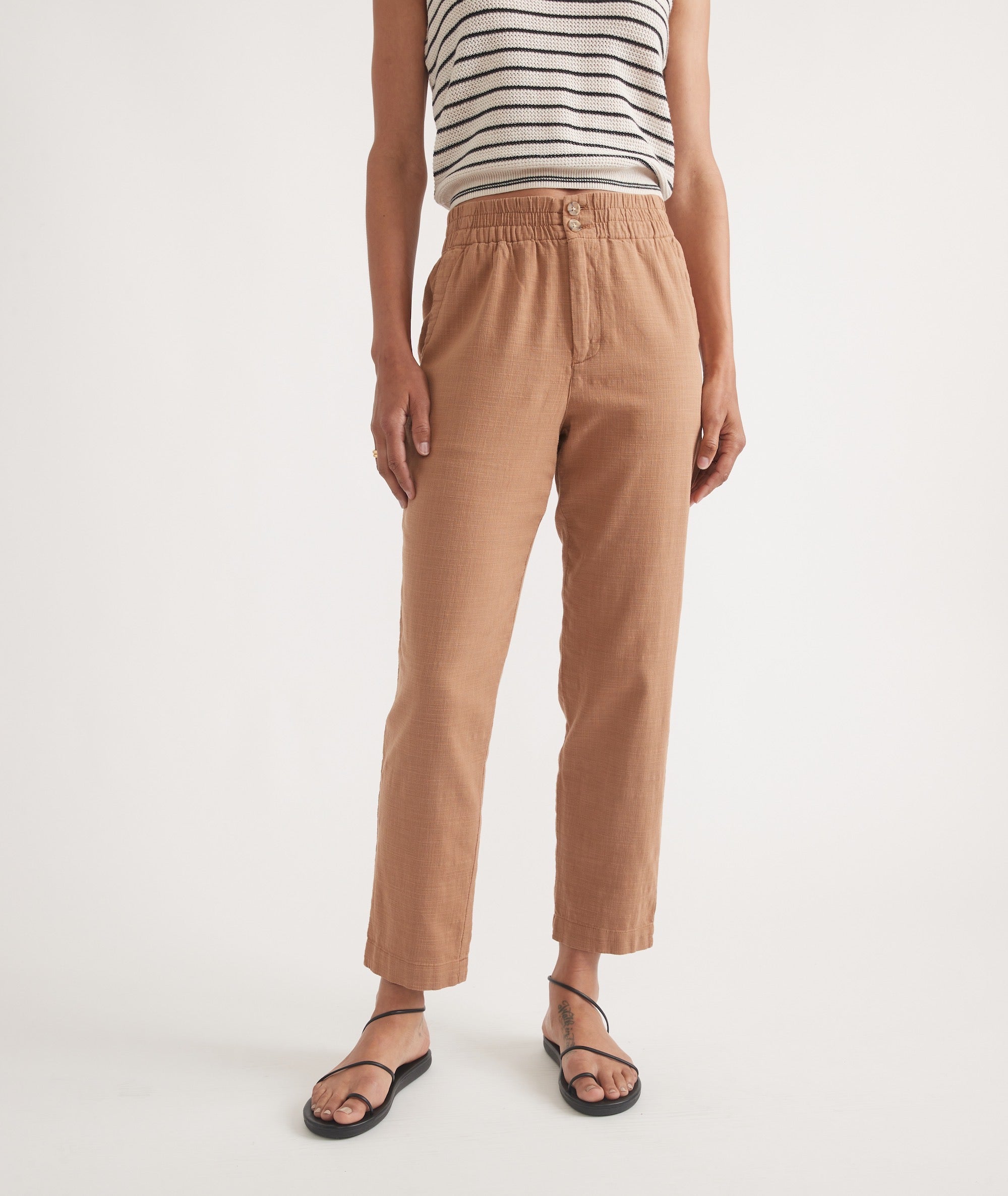 Desert Hue Cropped Trousers - notariosoax