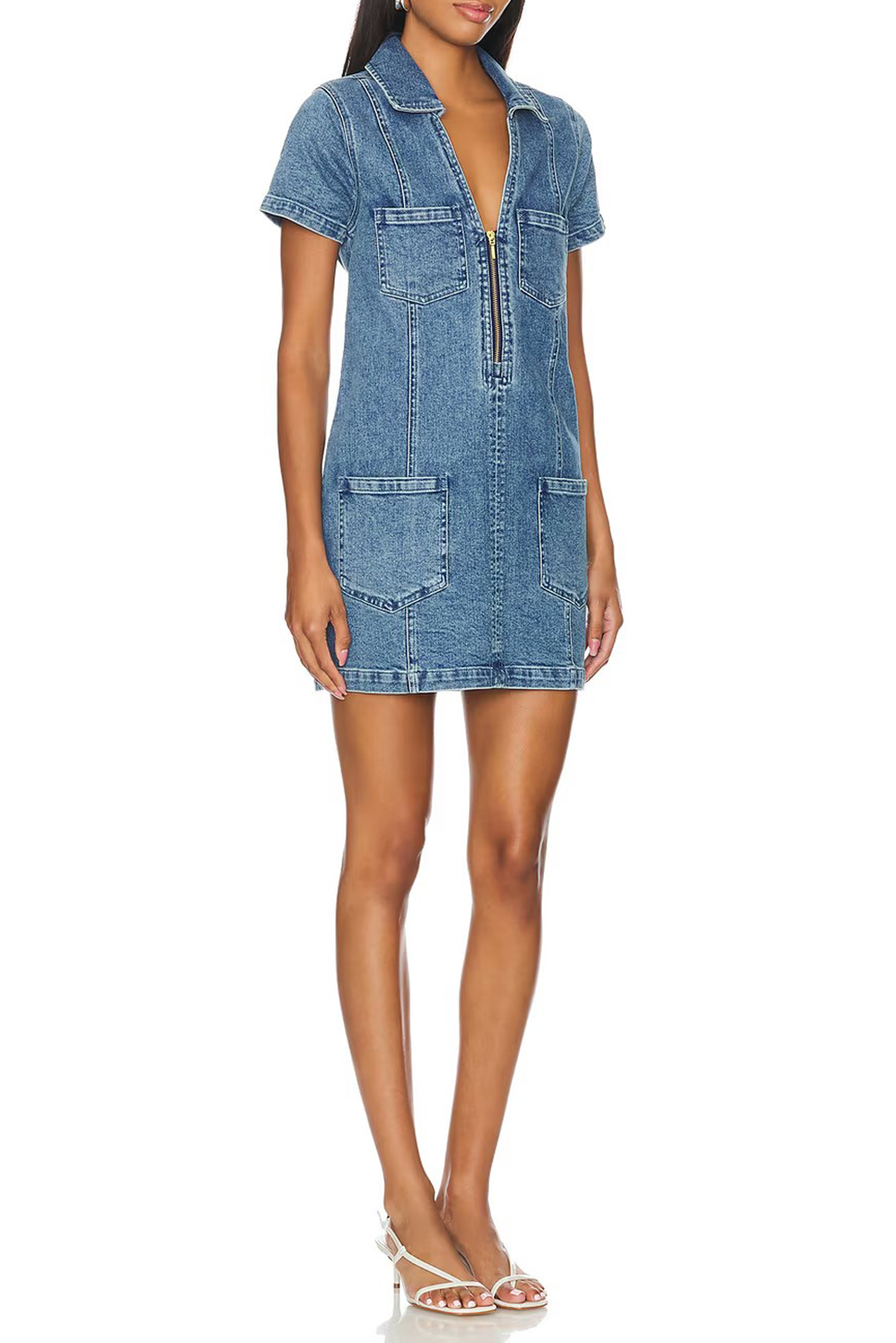 Denim Mini Dress - notariosoax