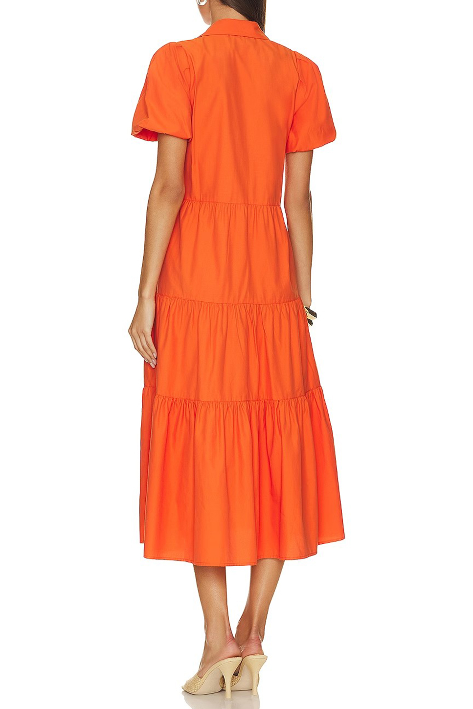 Orange Midi Dress - notariosoax