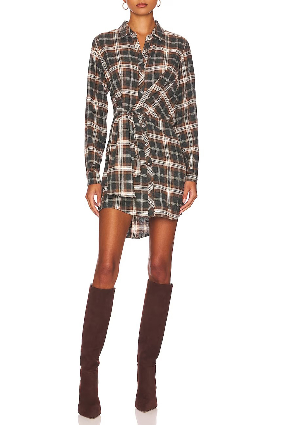 Lapel Mini Dress - notariosoax
