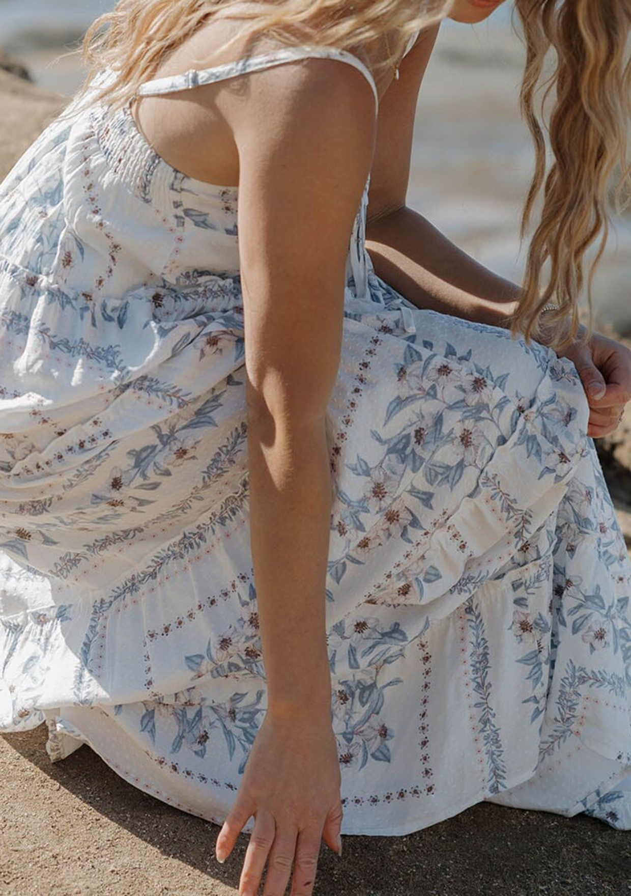 Tie Front Maxi Cami Dress - notariosoax