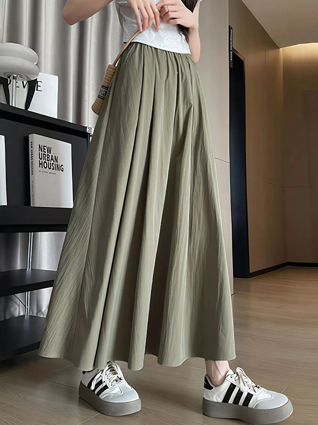 Flowy A-Line Maxi Skirt - notariosoax