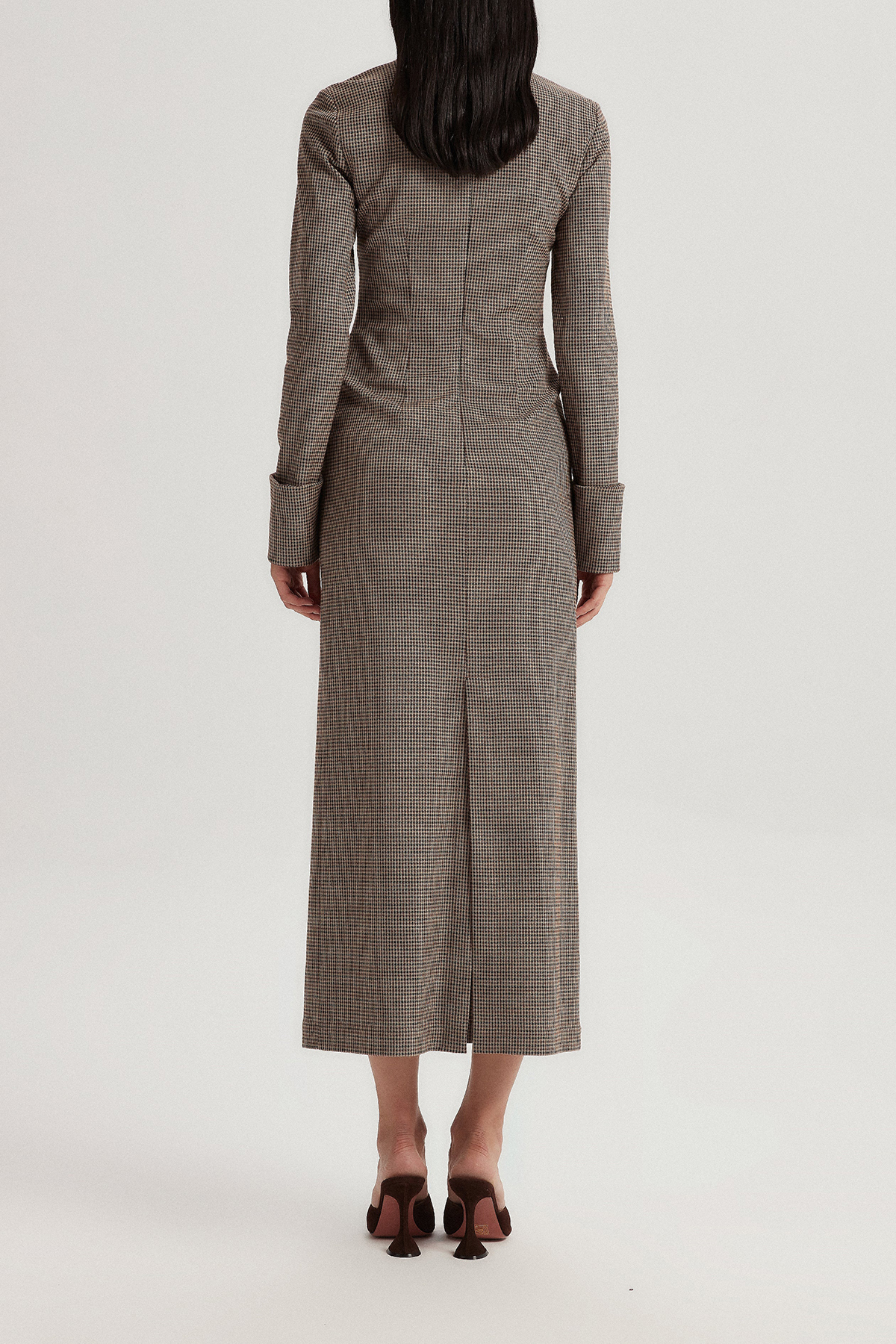 Midi Dress-Brown - notariosoax