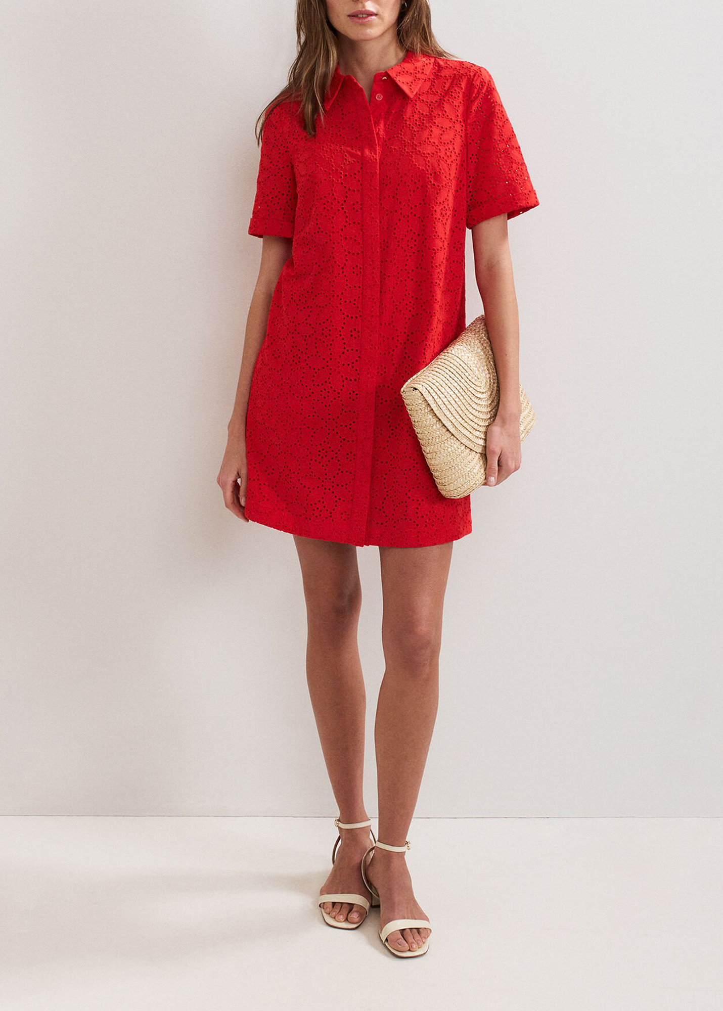 Cotton Warm Floral Embroidery Ladies Dress - notariosoax
