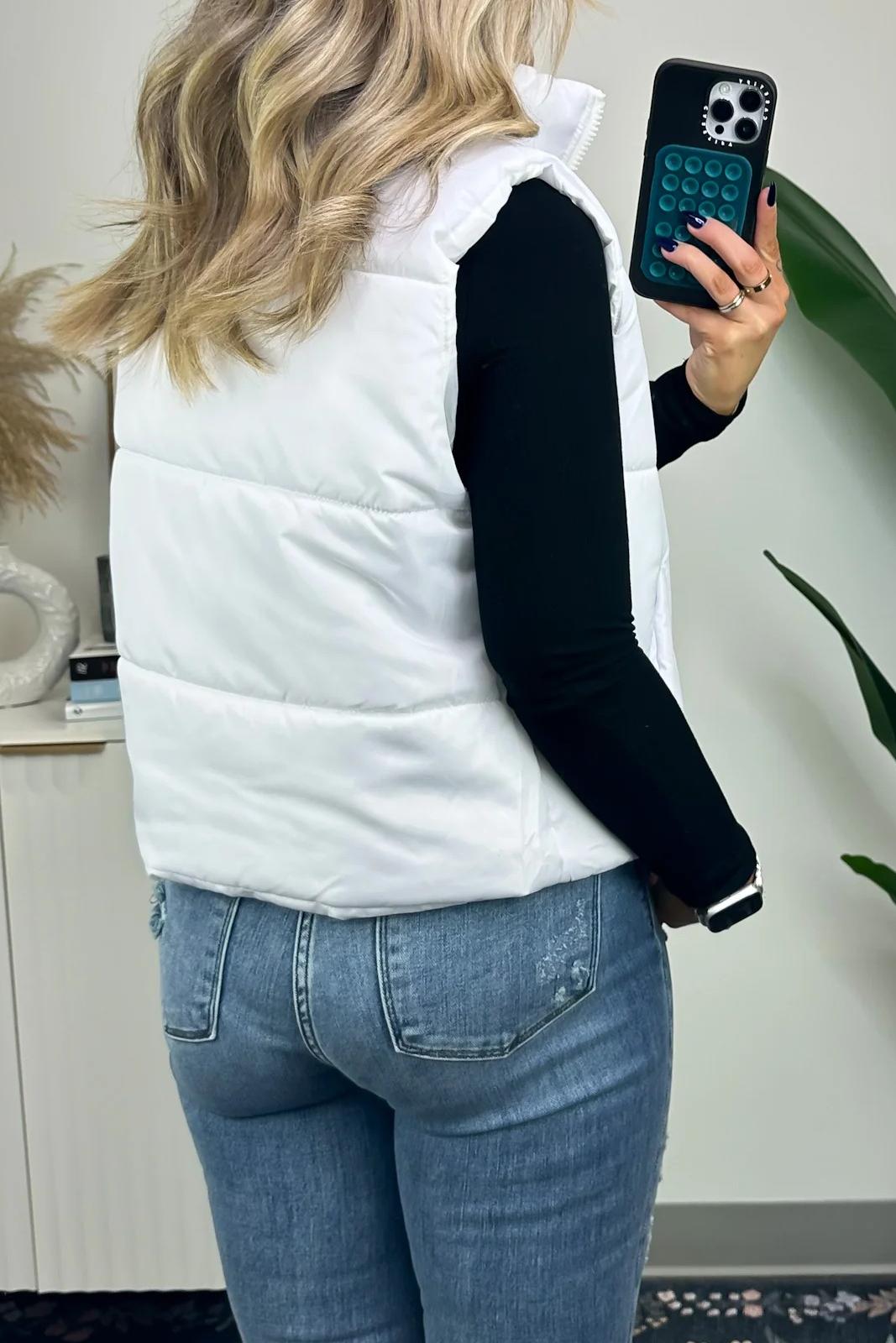 Cozy Zip Front Puffer Vest - notariosoax