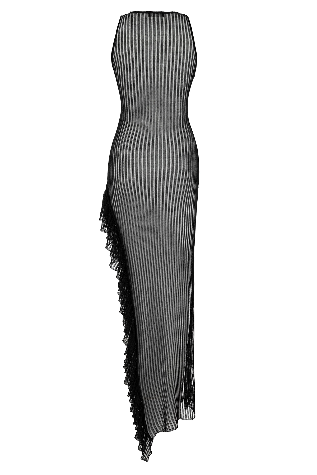 Sleeveless Maxi Dress-Black - notariosoax