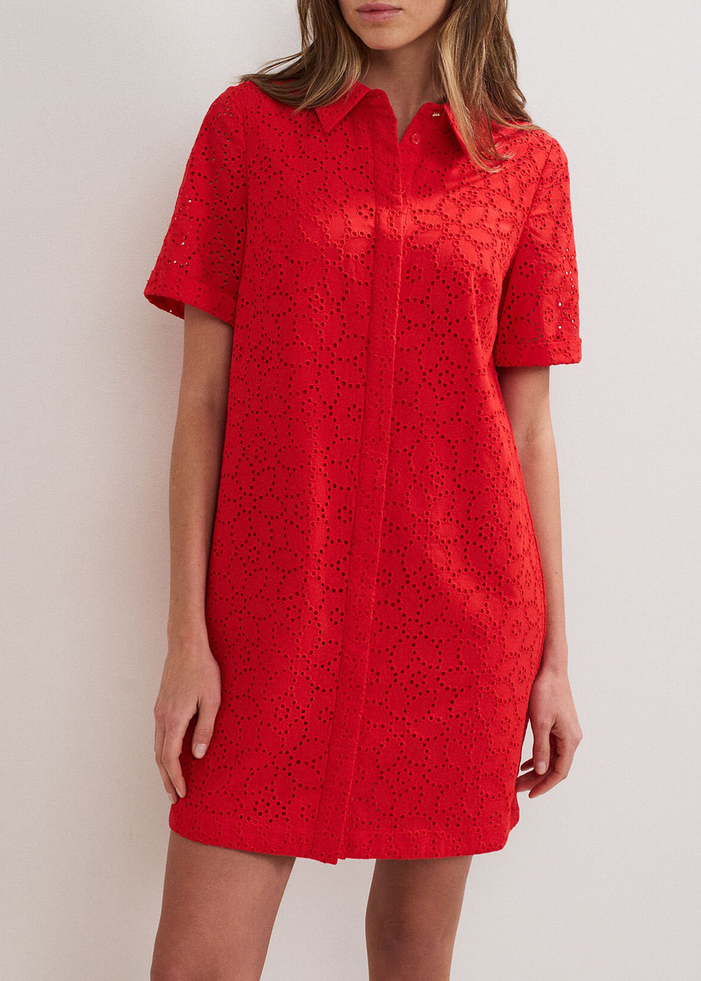 Cotton Warm Floral Embroidery Ladies Dress - notariosoax