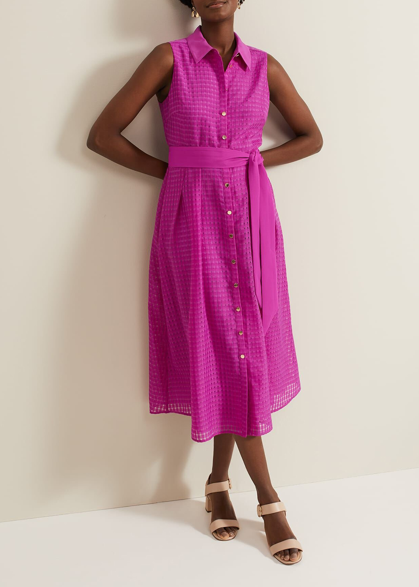 Solid Color Versatile Modern Textured Dress - notariosoax