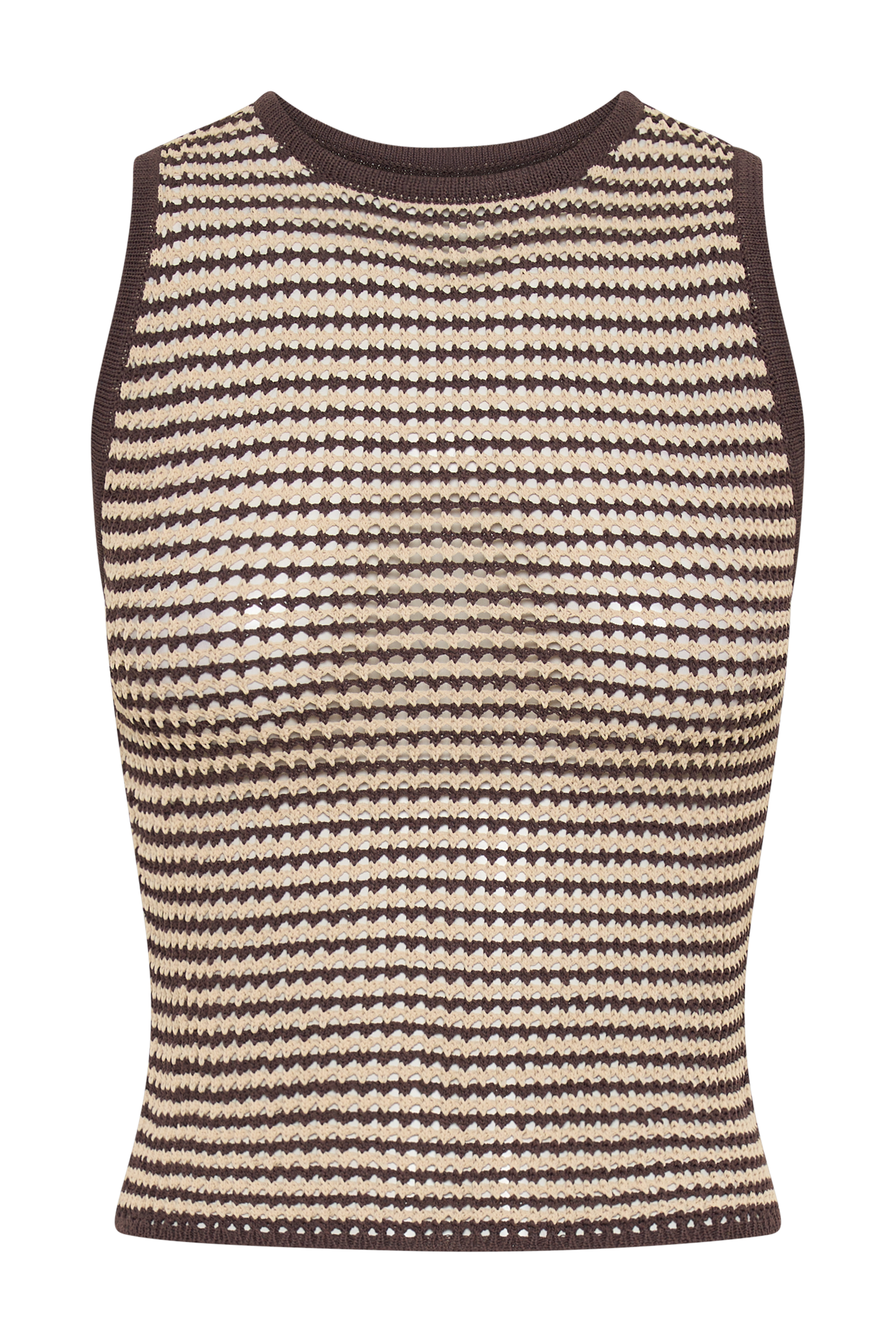 Stripe Knit Tank Top - notariosoax