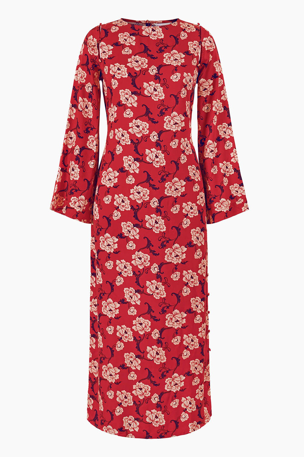 Convertible Floral Print Dress - notariosoax
