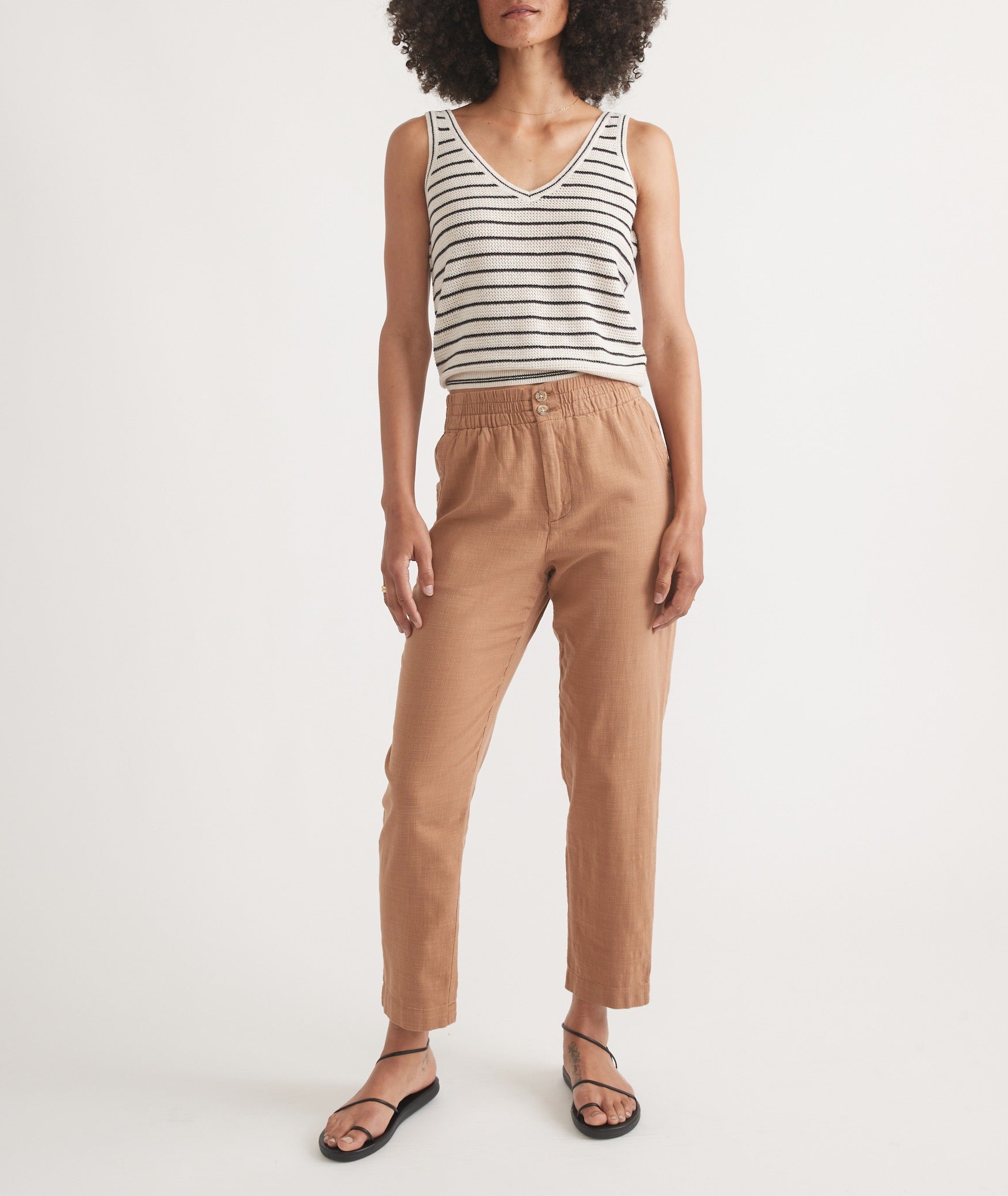 Desert Hue Cropped Trousers - notariosoax