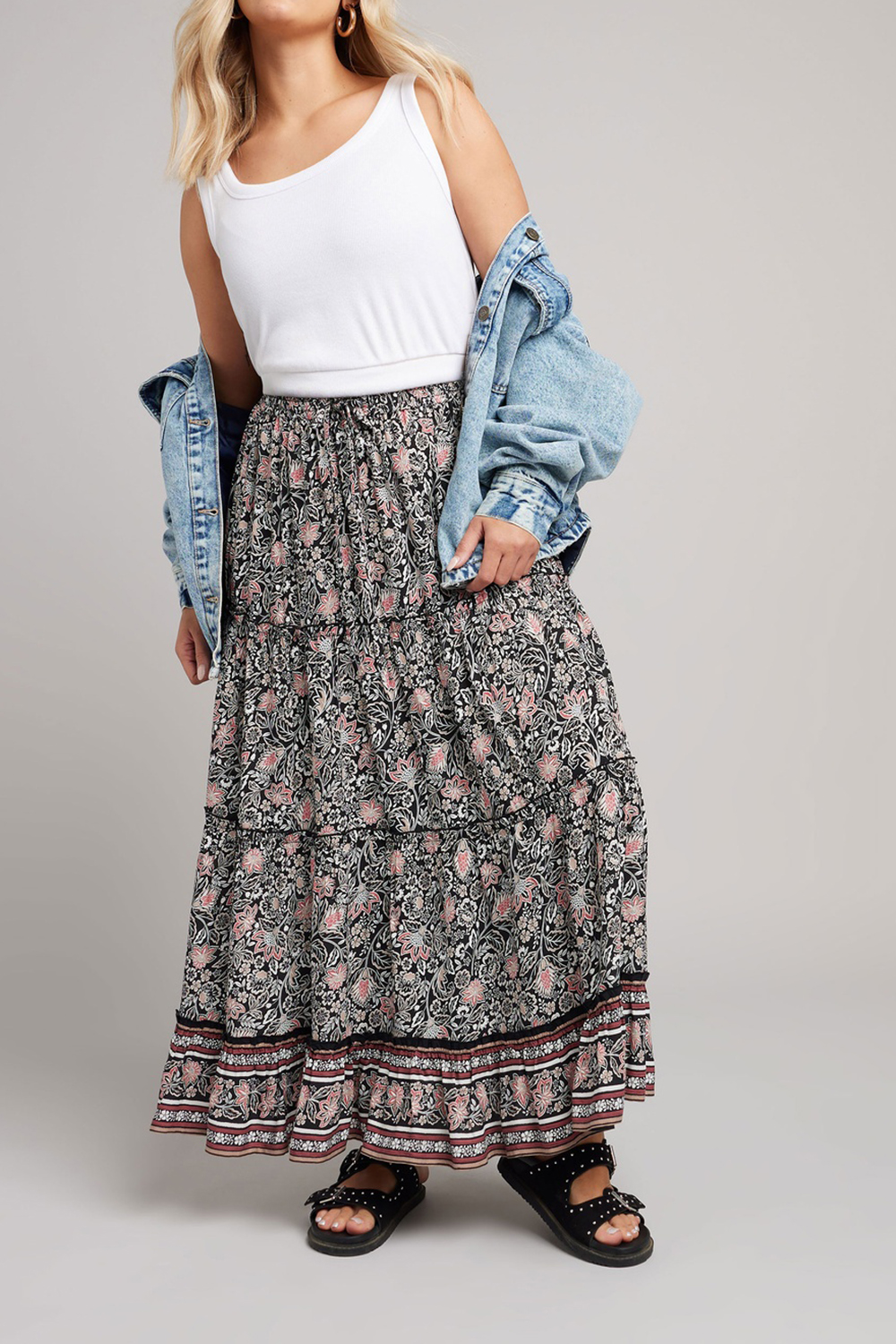 Bohemian Colorful Art Print Skirt - notariosoax