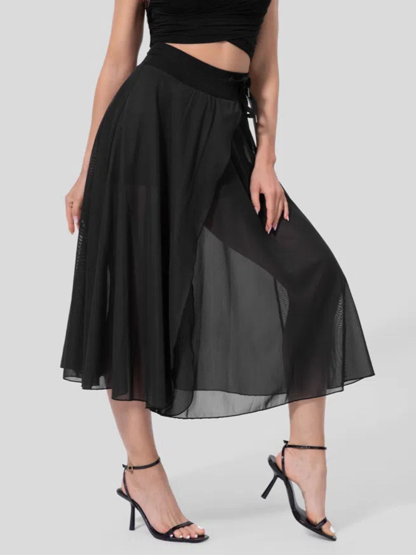 Subtle Drawstring Pocket Detail Skirt - notariosoax
