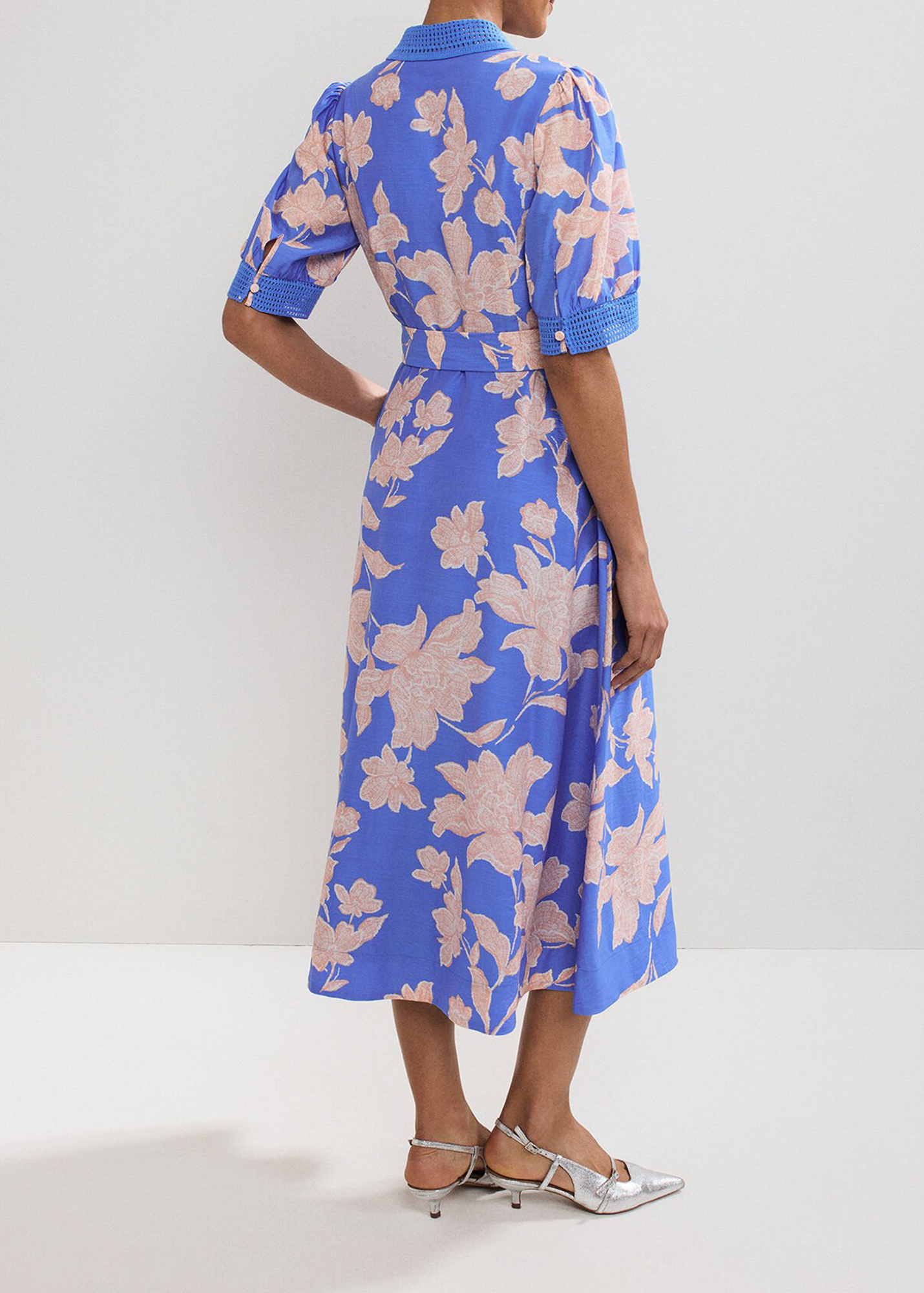 Artistic Bold Saturated Print Short Sleeve Dress - notariosoax