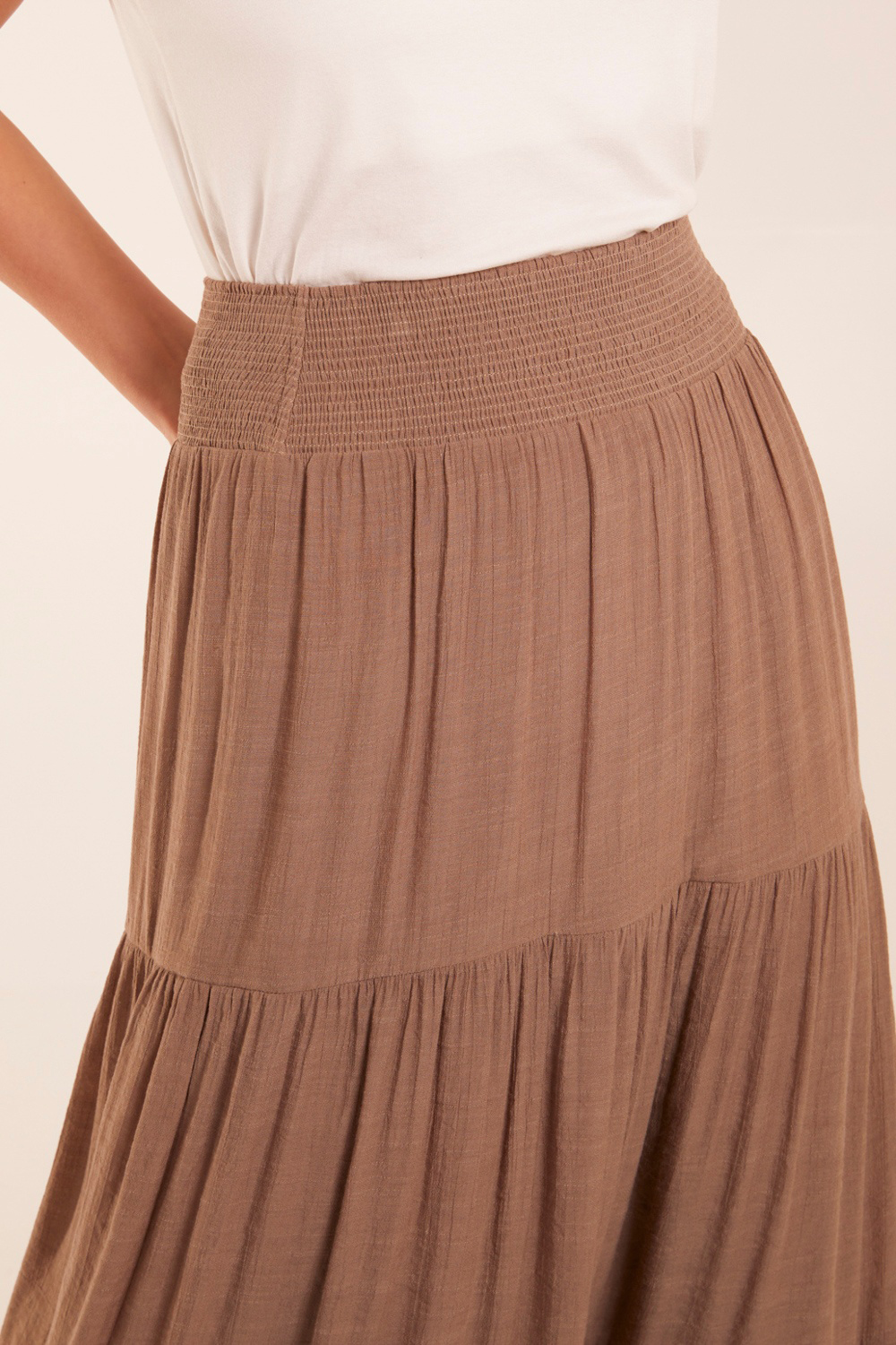 Gentle Pleated Waist Women's Skirt - notariosoax