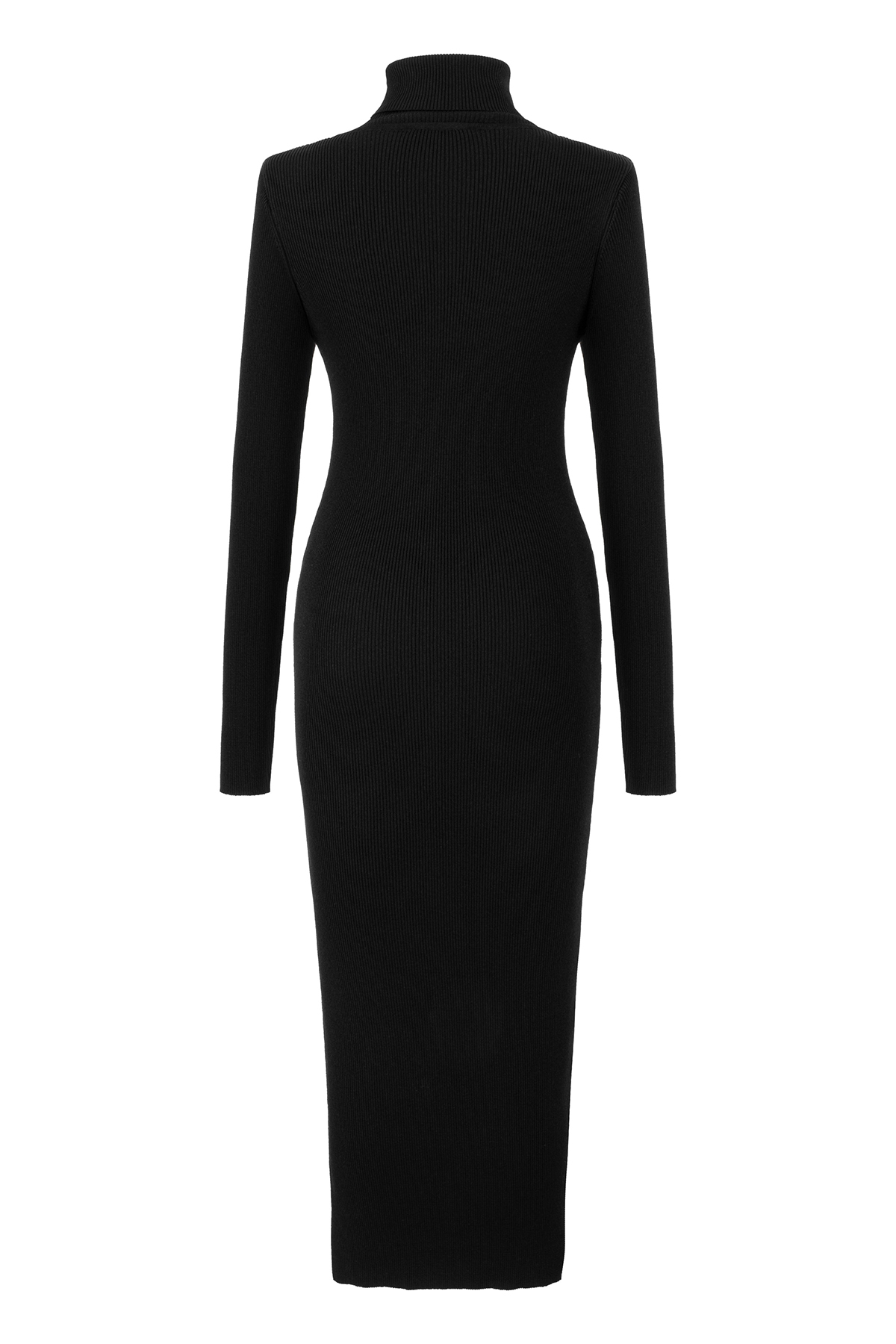 Lace-Up Maxi Dress-Black - notariosoax