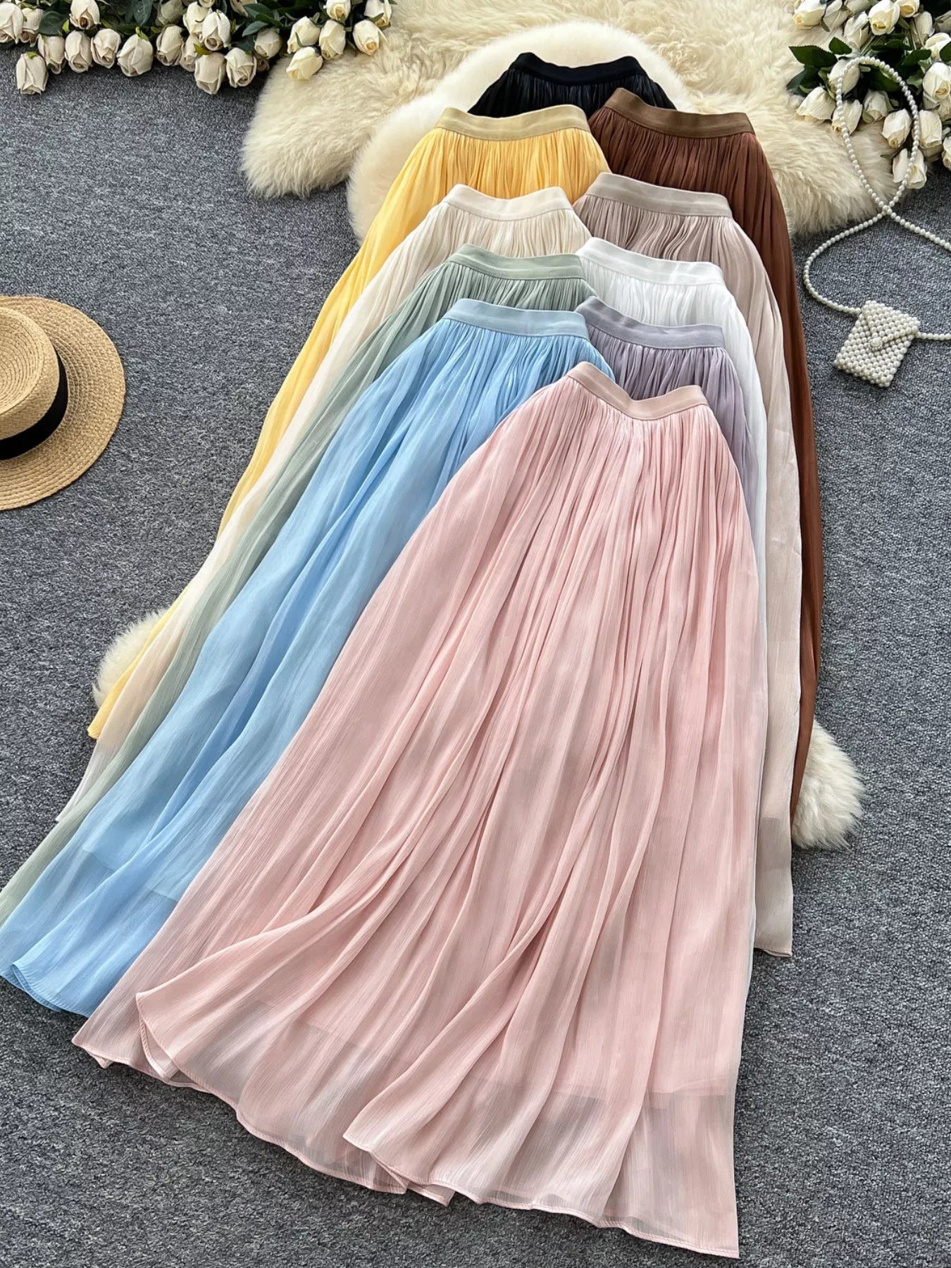 High Waist Maxi Skirt - notariosoax