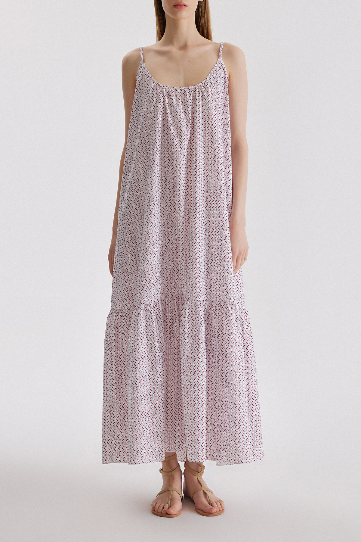 Sleeveless Maxi Cotton Dress - notariosoax