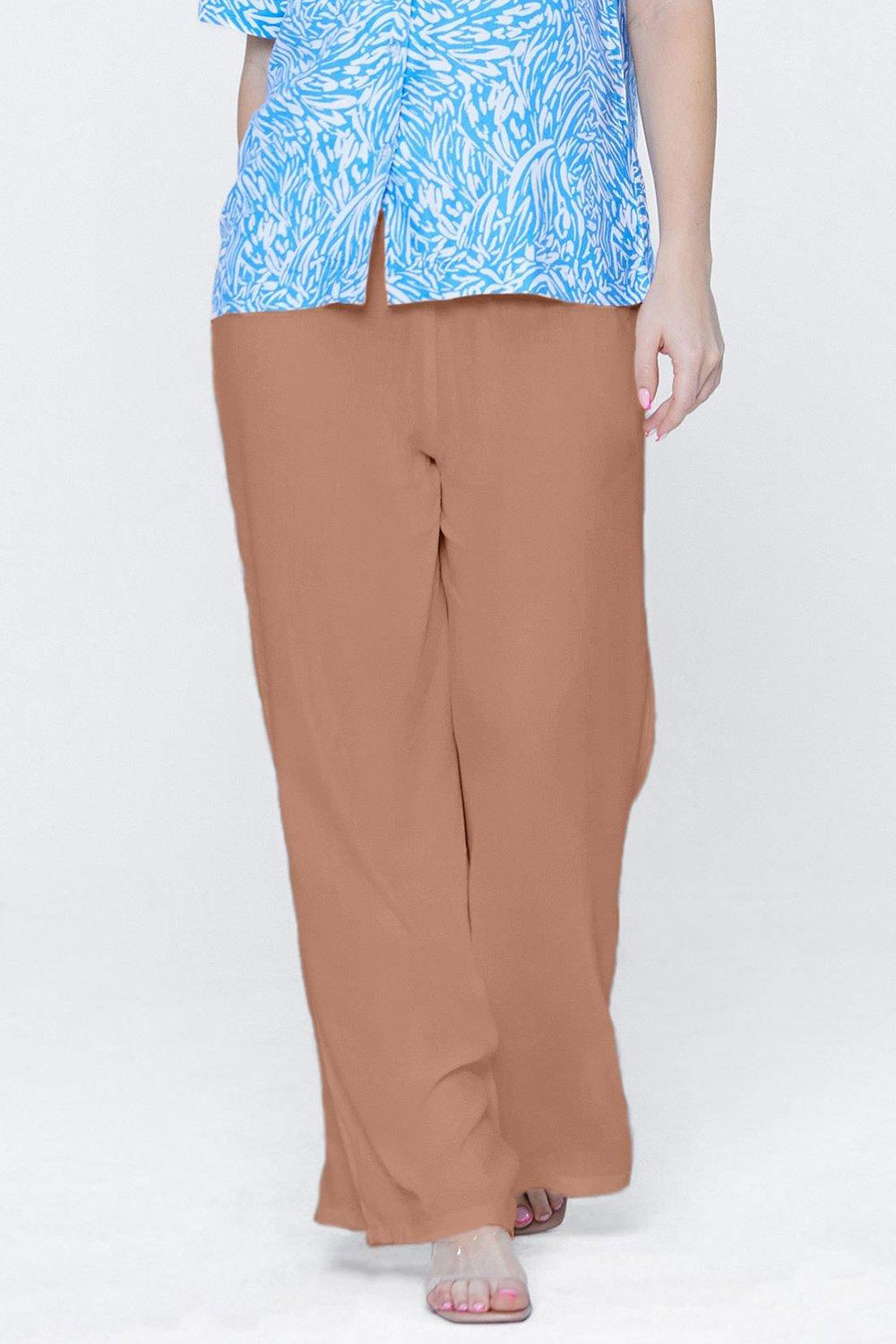 Soft Elastic Waist Women's Trousers - notariosoax