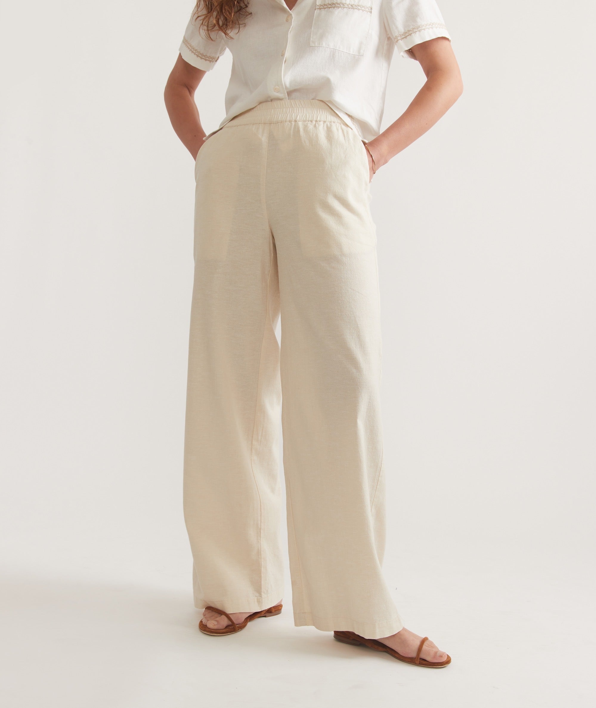 Casual Beige Trousers - notariosoax