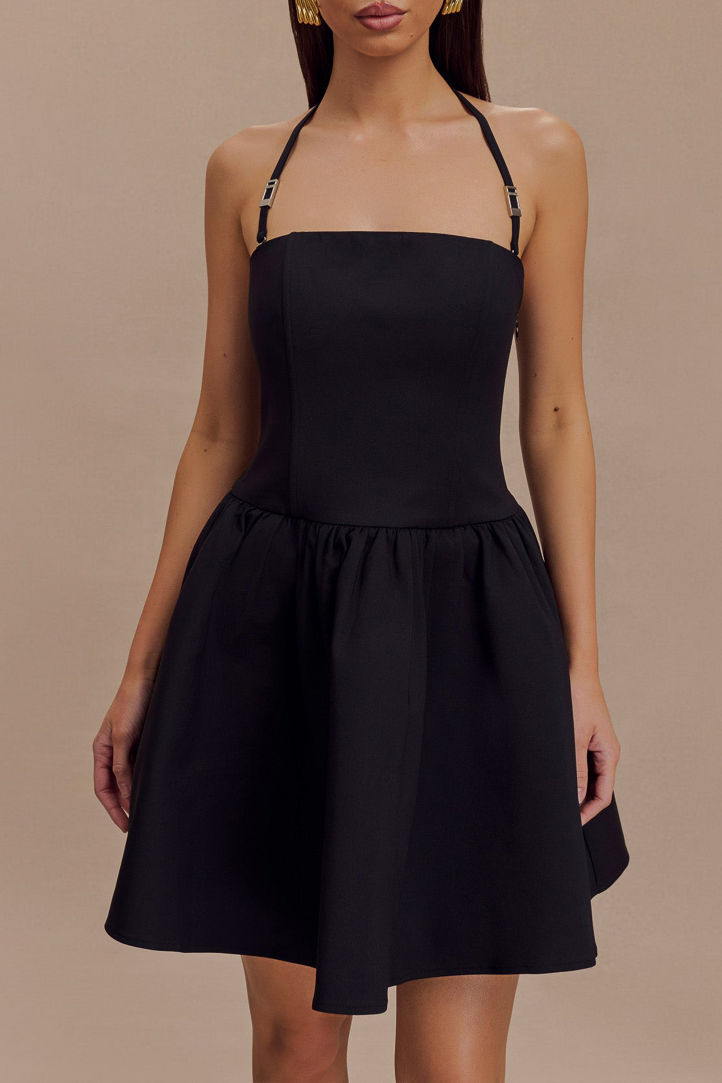 Halter Mini Dress - notariosoax