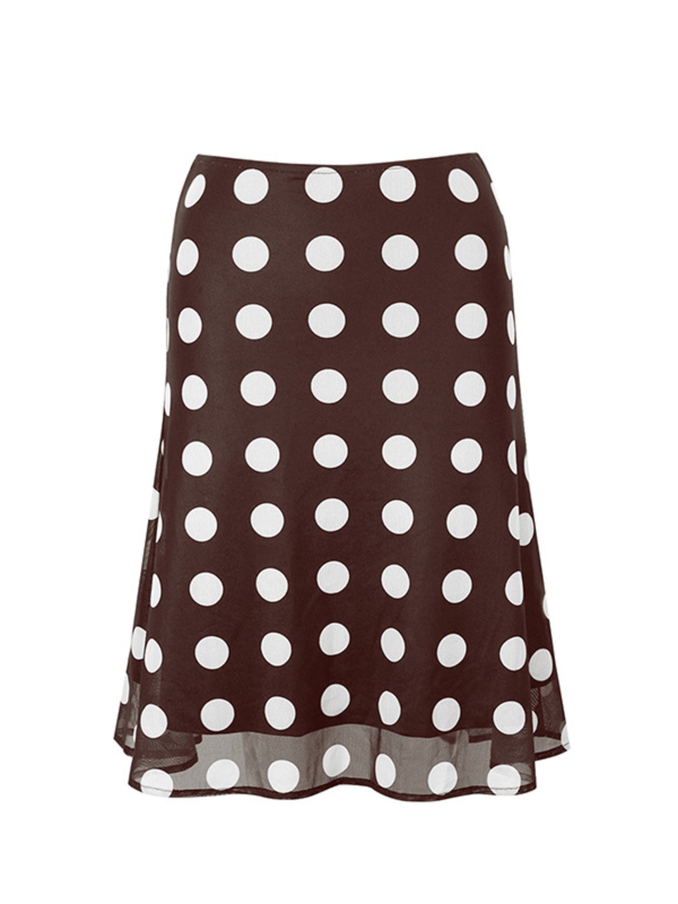 Sharp Mesh Polka Skirt - notariosoax