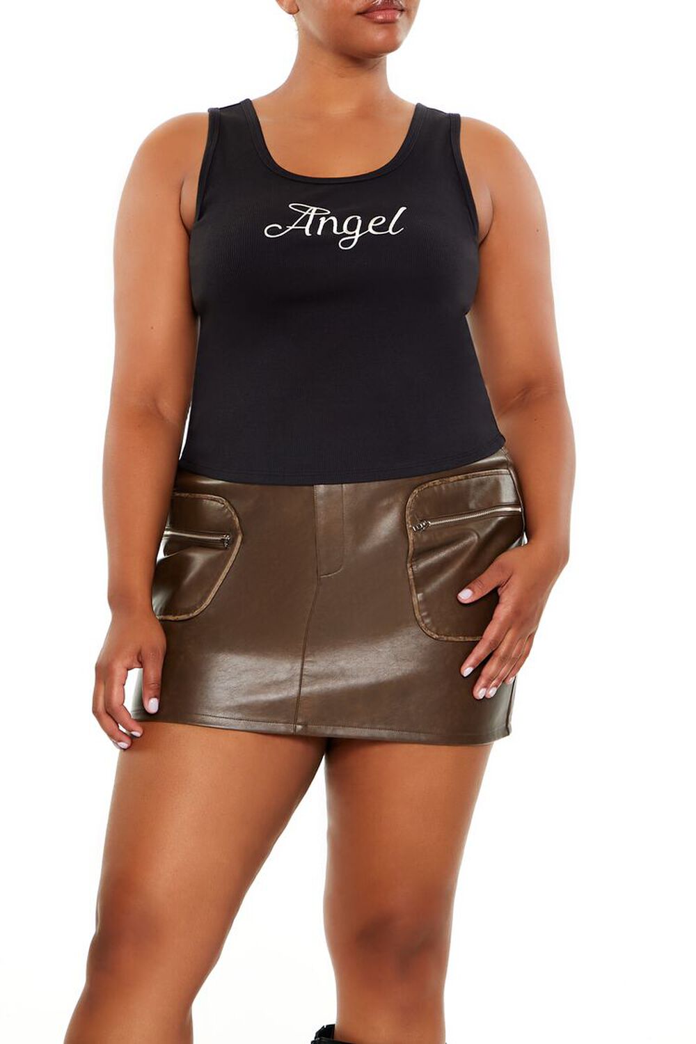 Plus Size Angel Devil Tank Top - notariosoax