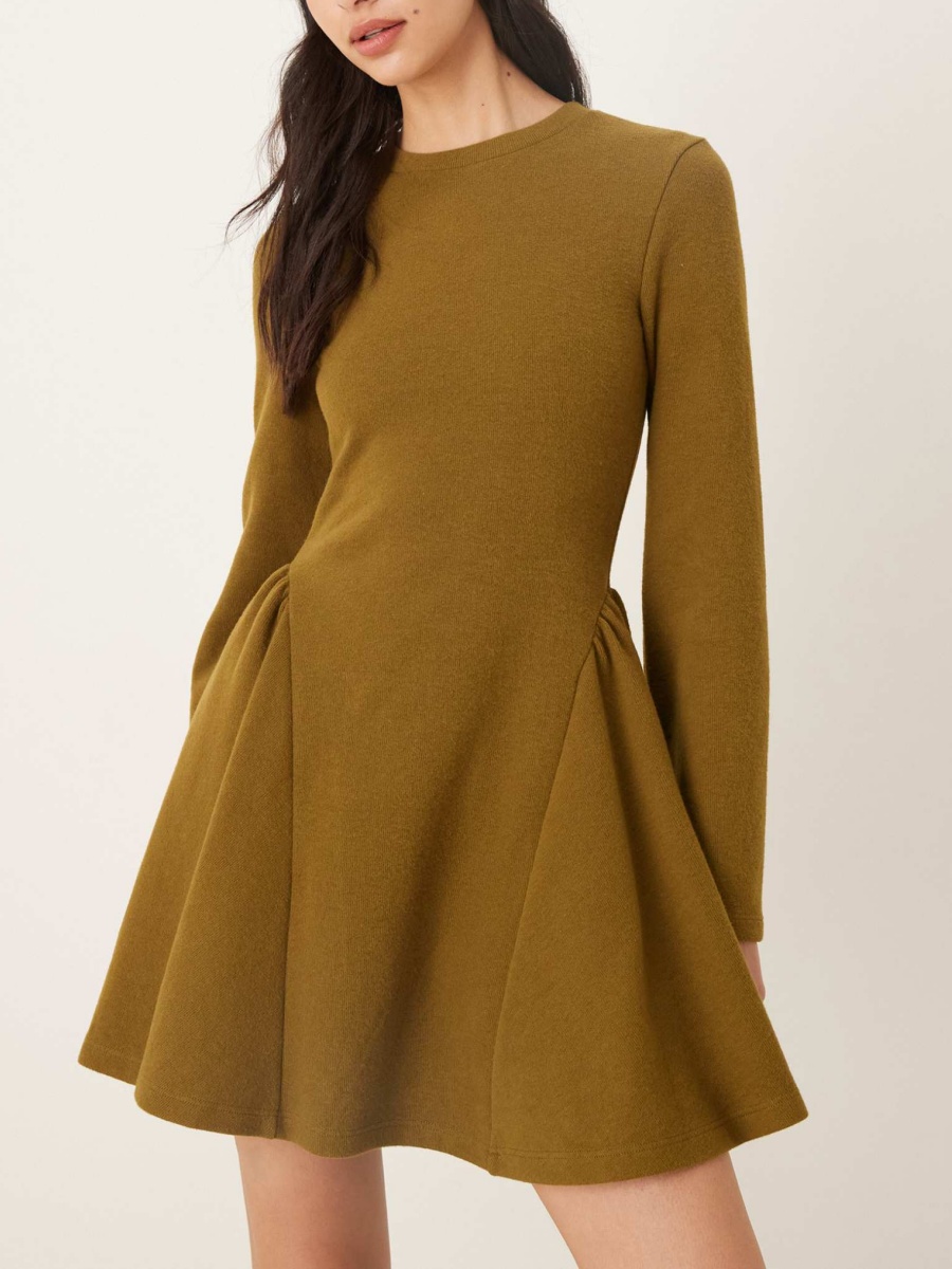 Trendy Flared Mini Dress - notariosoax