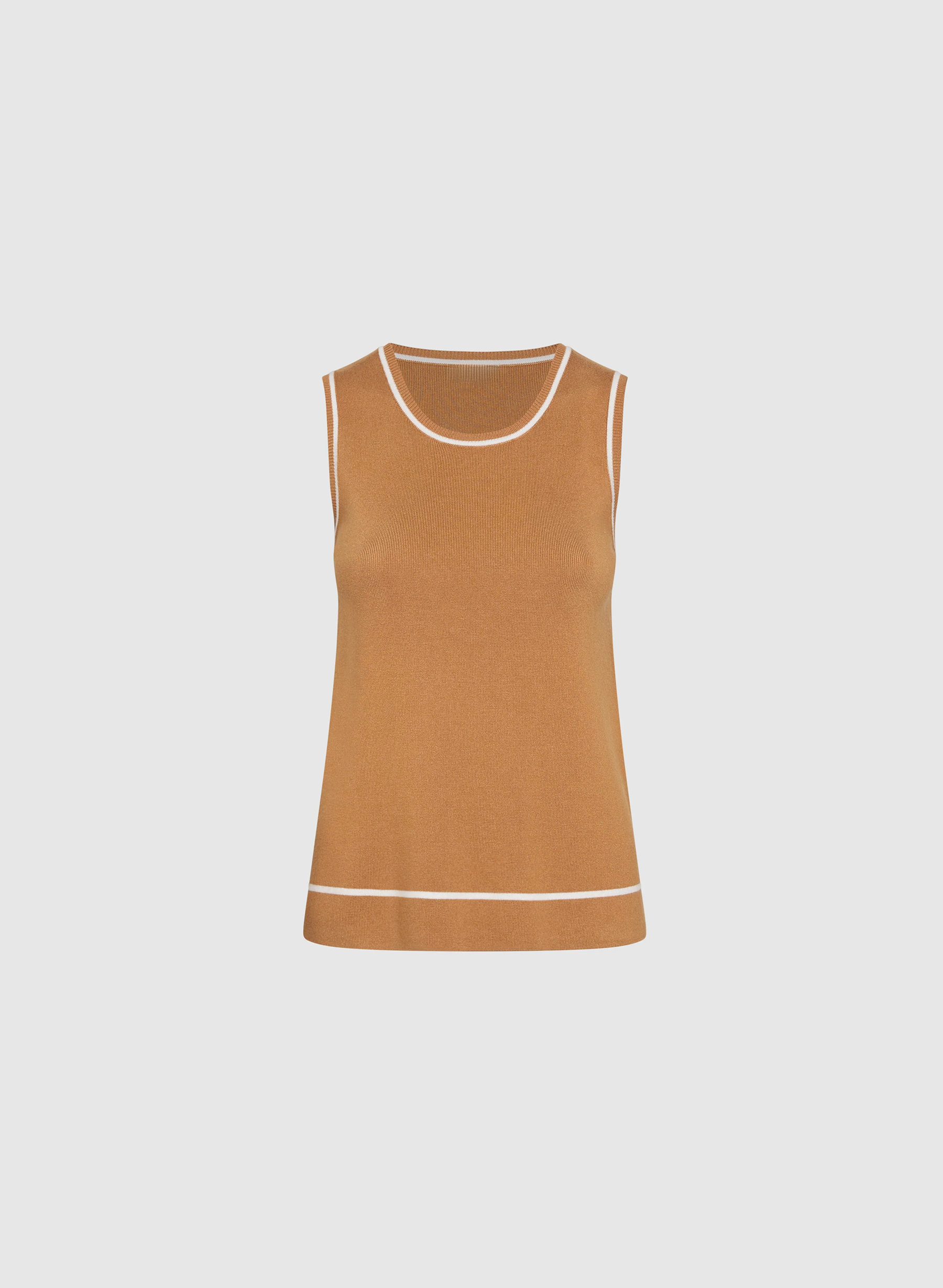 Breathable Knit Solid Vest - notariosoax
