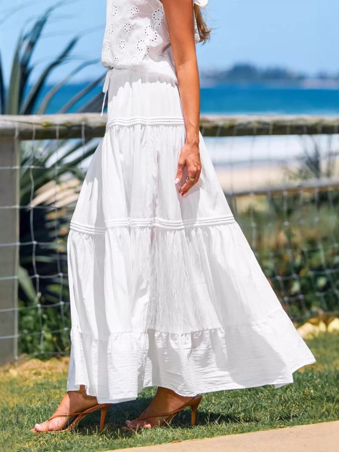 Tidy Drawstring Flowy Skirt - notariosoax