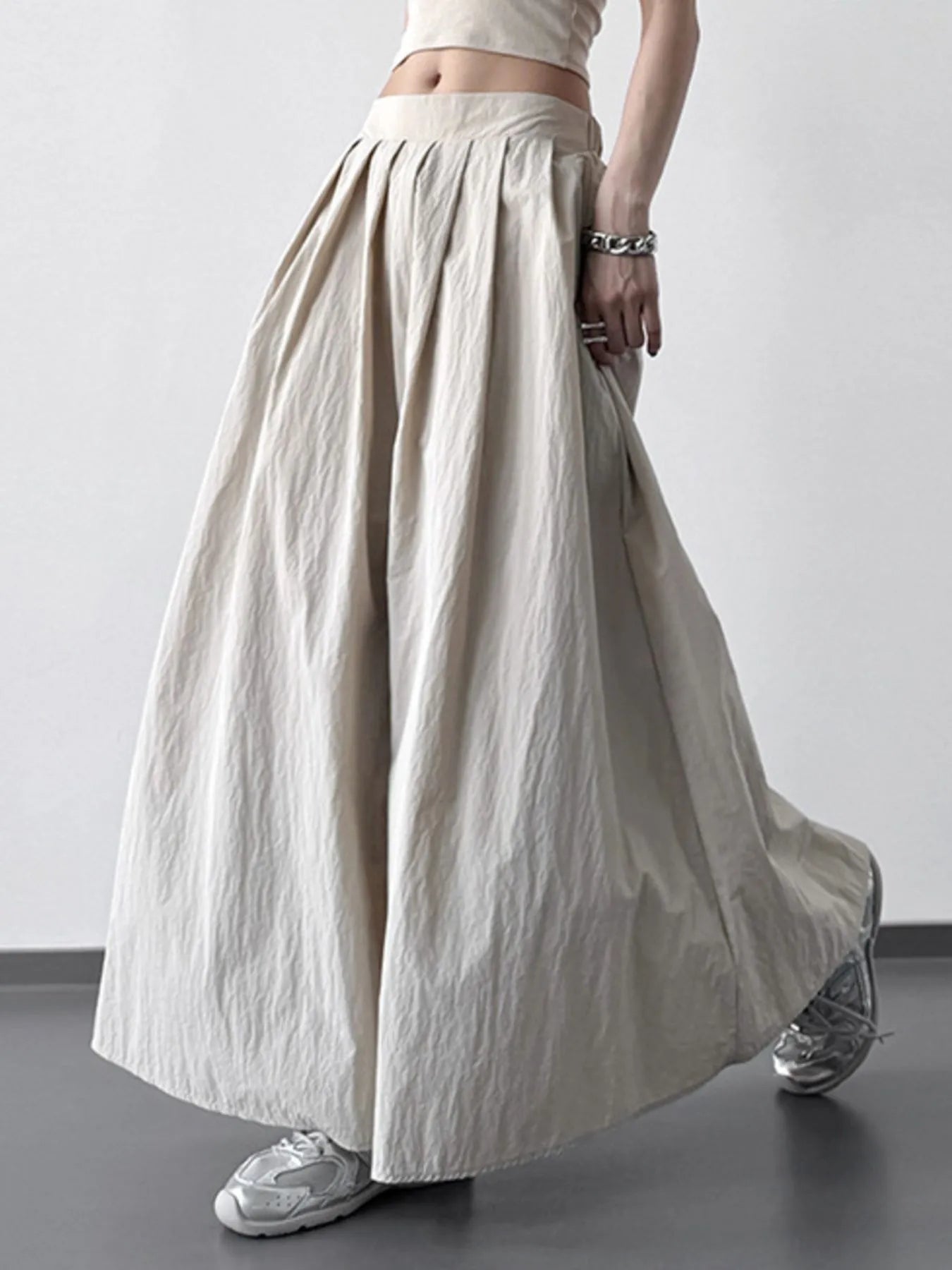 Tidy Pleated Ruched Skirt - notariosoax
