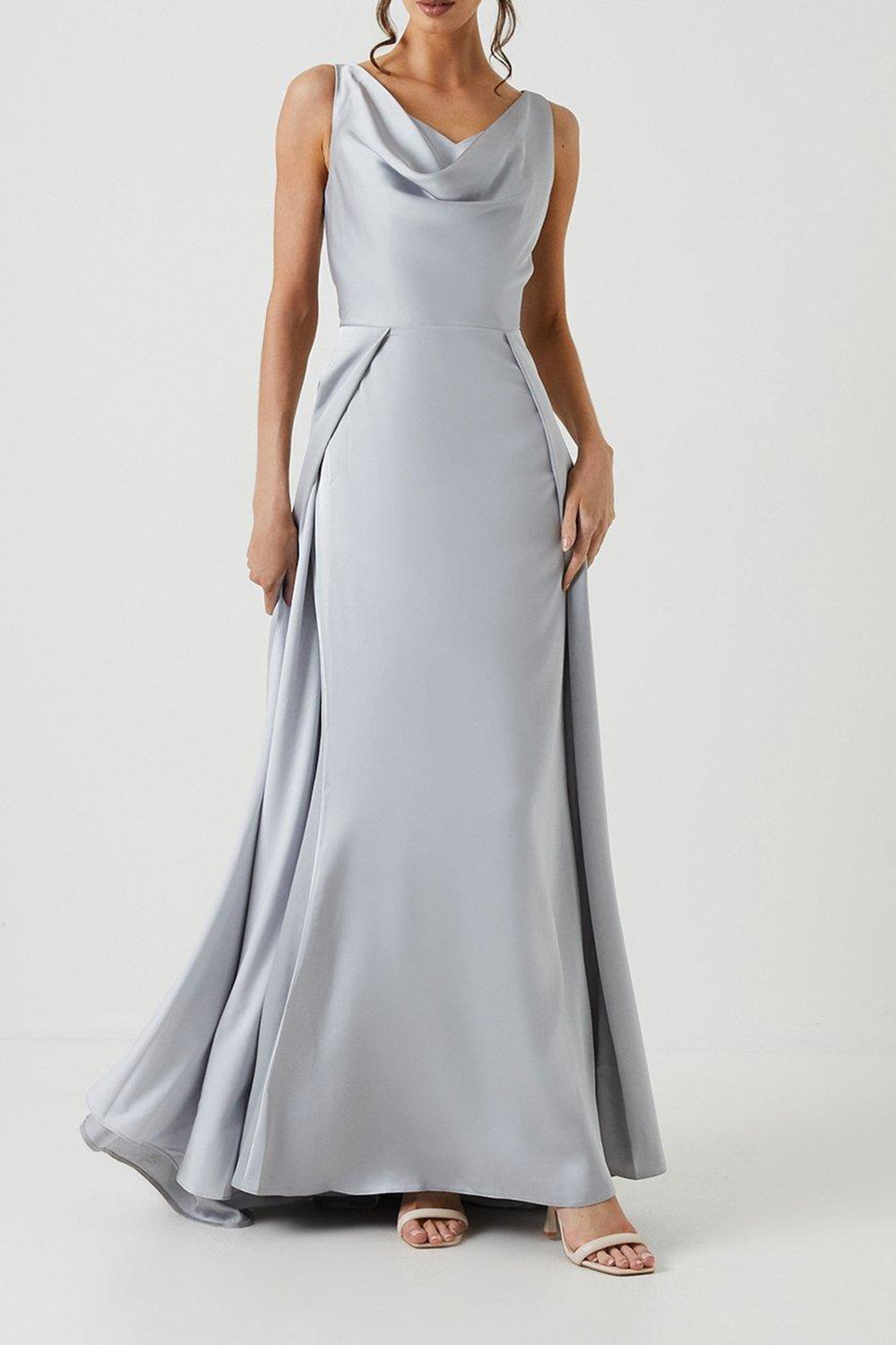 A-Line Satin Elegant Women's Dress - notariosoax