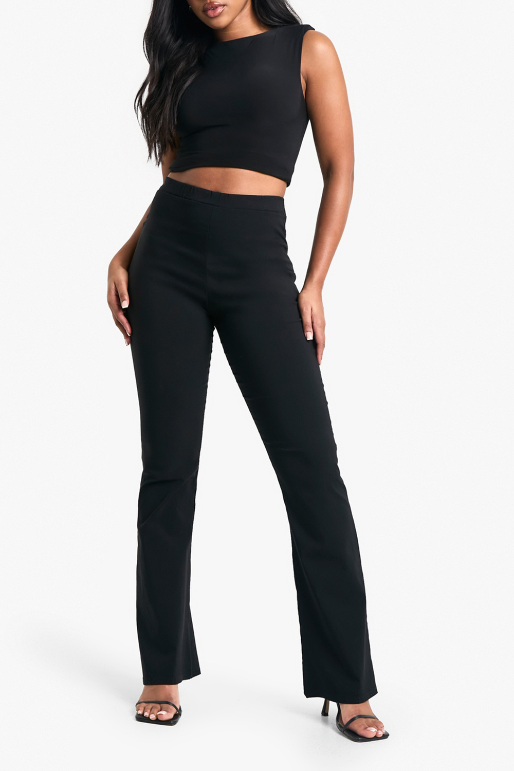 High Waist Slim Fit Women'S Flared Pants - notariosoax