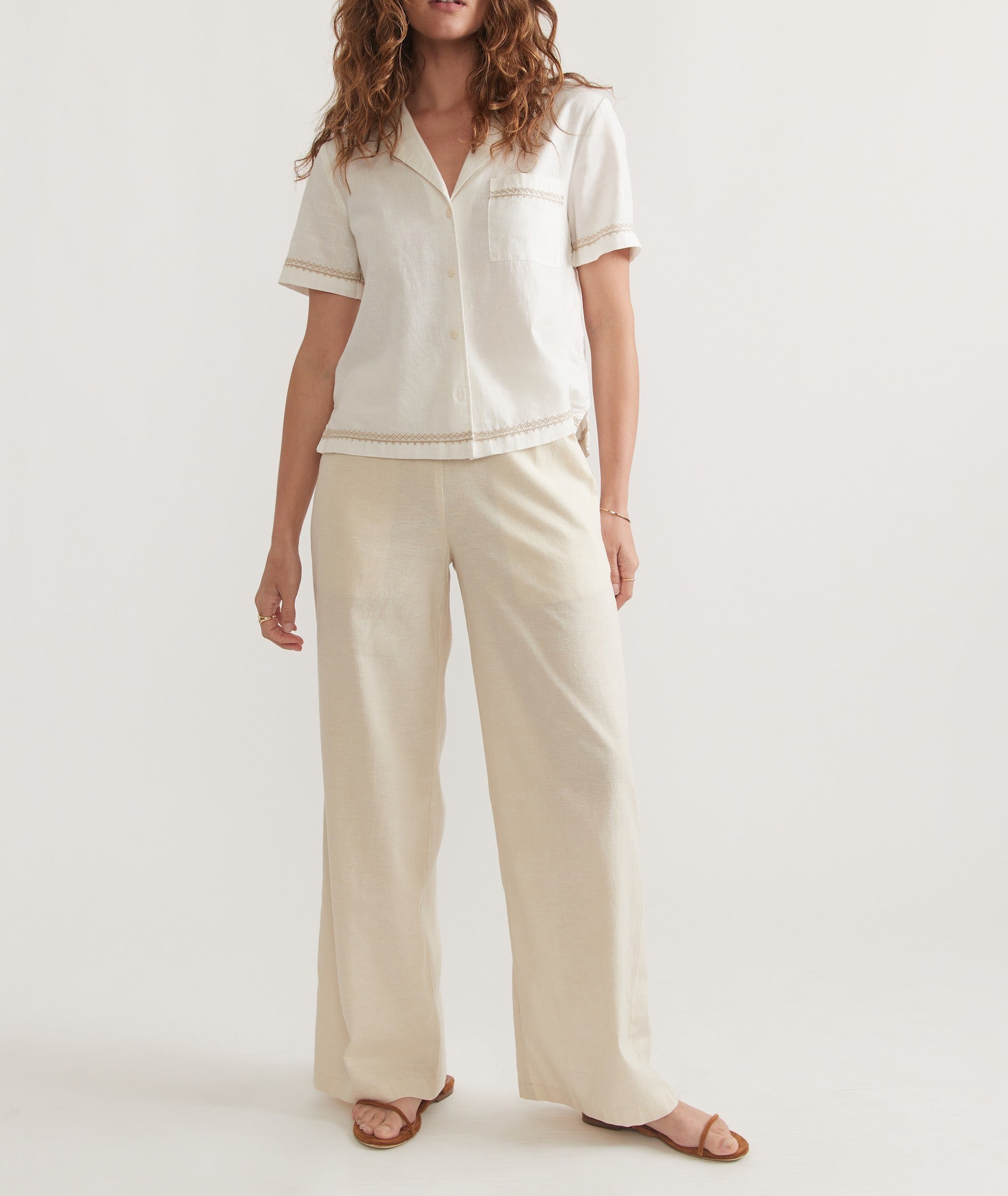 Casual Beige Trousers - notariosoax