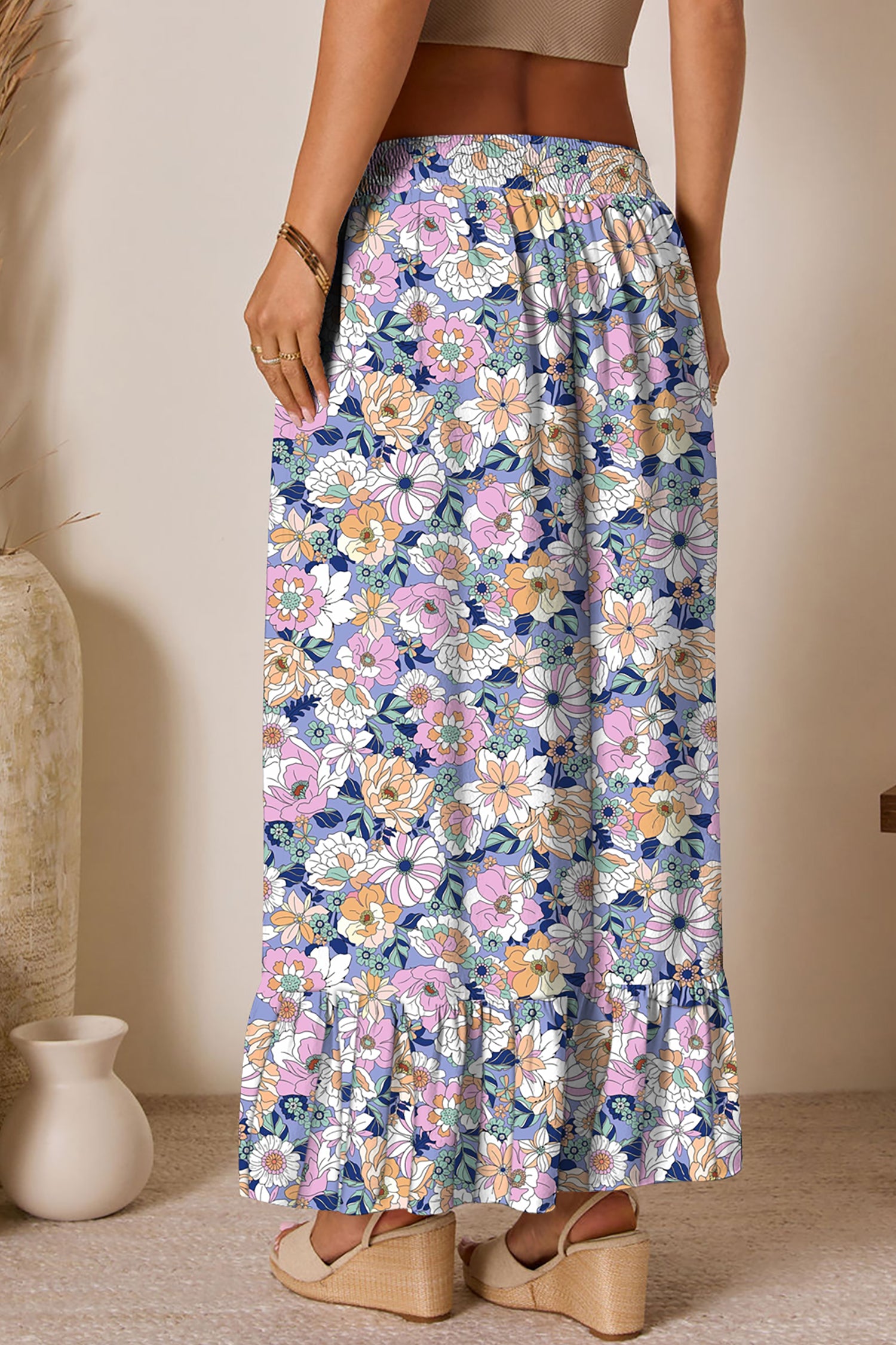 Airy Ruffle Trim Skirt - notariosoax