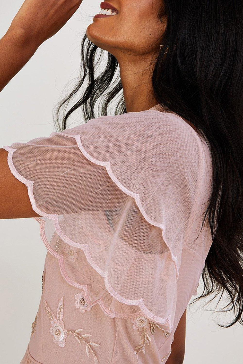 Pink Mesh Women's Fantasy Dress - notariosoax